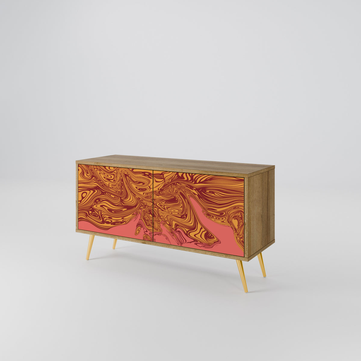 FLOATING THOUGHTS Mueble de TV Compacto de 2 puertas