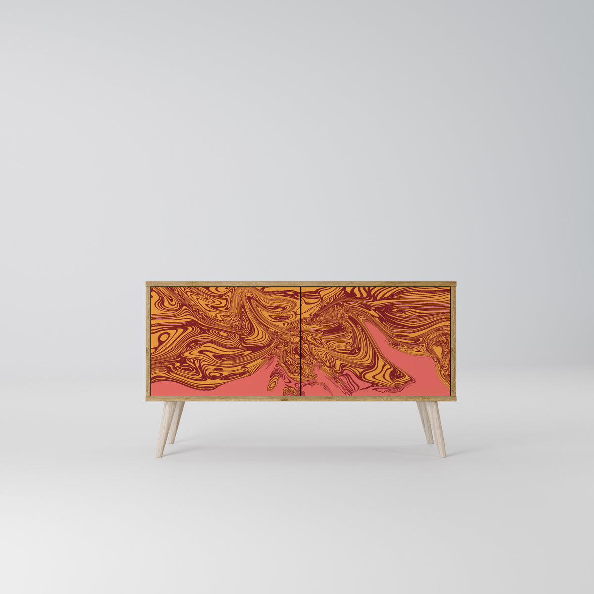 FLOATING THOUGHTS Mueble de TV Compacto de 2 puertas