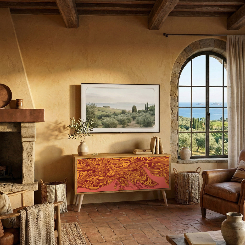 FLOATING THOUGHTS Mueble de TV Compacto de 2 puertas