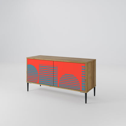 RISING GEOMETRY STARS Mueble de TV Compacto de 2 puertas