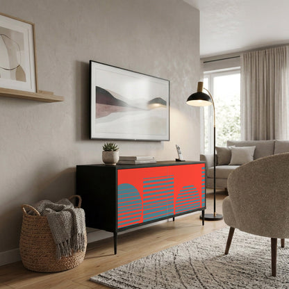 RISING GEOMETRY STARS Mueble de TV Compacto de 2 puertas
