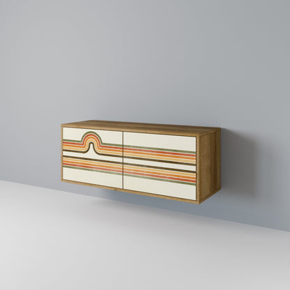 EXCEPTIONAL STREAM Mueble de TV Compacto de 2 puertas