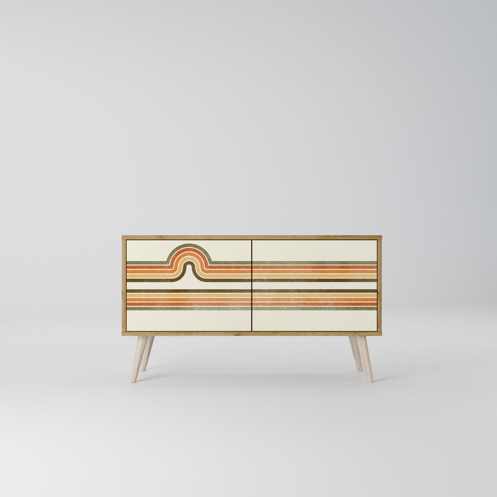 EXCEPTIONAL STREAM Mueble de TV Compacto de 2 puertas