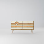 EXCEPTIONAL STREAM Mueble de TV Compacto de 2 puertas