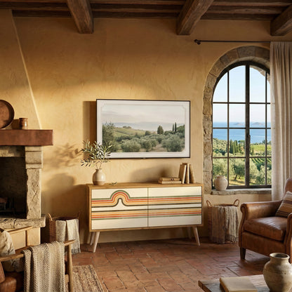 EXCEPTIONAL STREAM Mueble de TV Compacto de 2 puertas