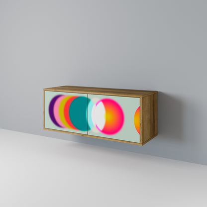 SYMPHONY OF COLORS Mueble de TV Compacto de 2 puertas