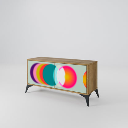 SYMPHONY OF COLORS Mueble de TV Compacto de 2 puertas