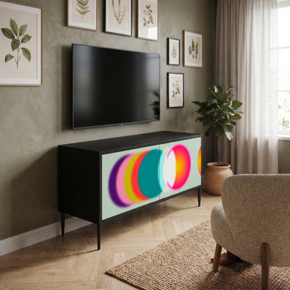 SYMPHONY OF COLORS Mueble de TV Compacto de 2 puertas