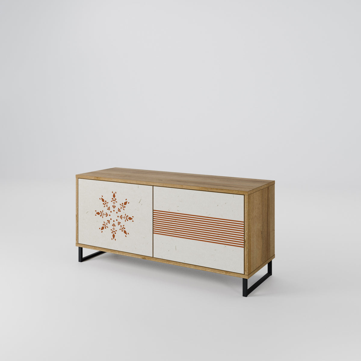 DAILY HARMONY Mueble de TV Compacto de 2 puertas