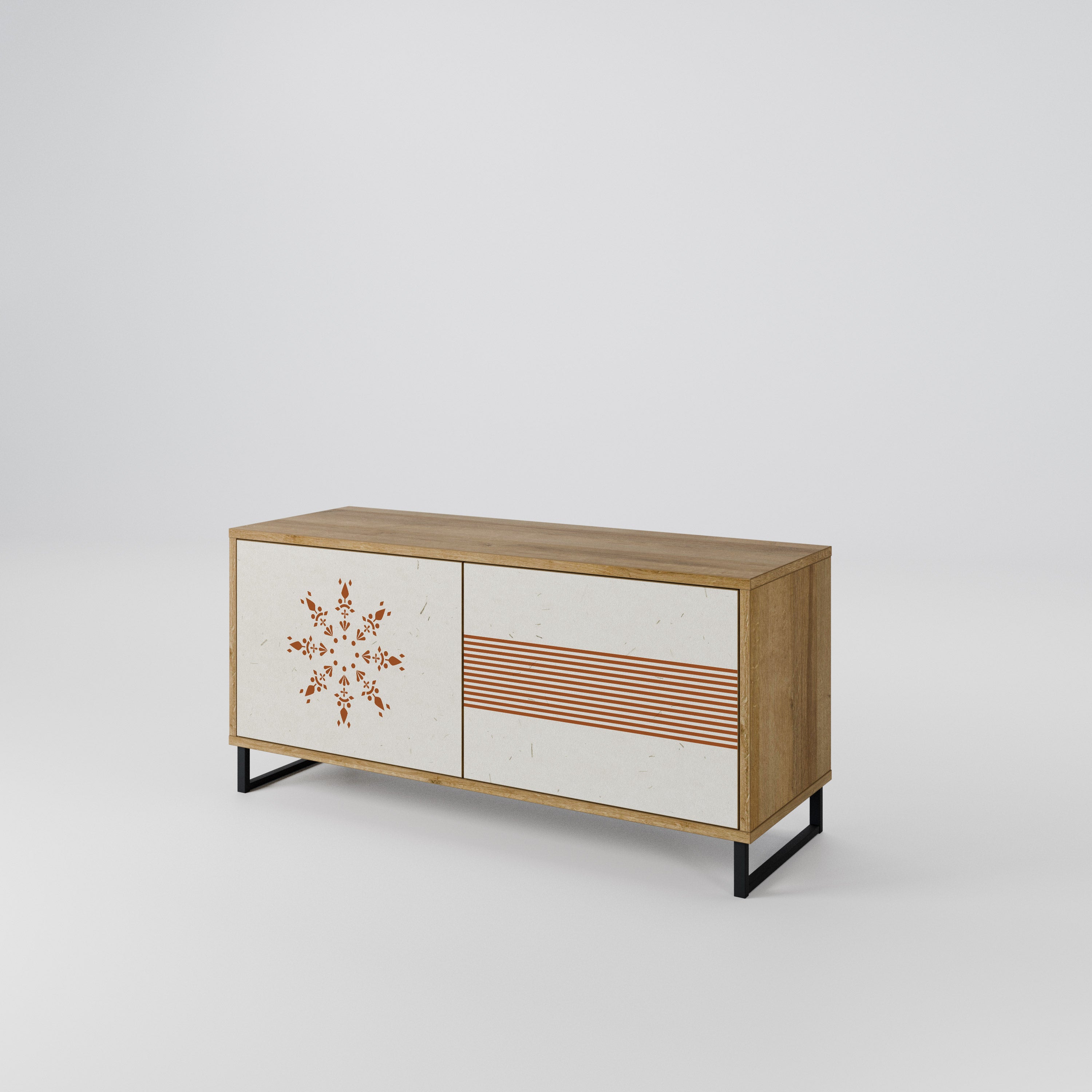 DAILY HARMONY Mueble de TV Compacto de 2 puertas