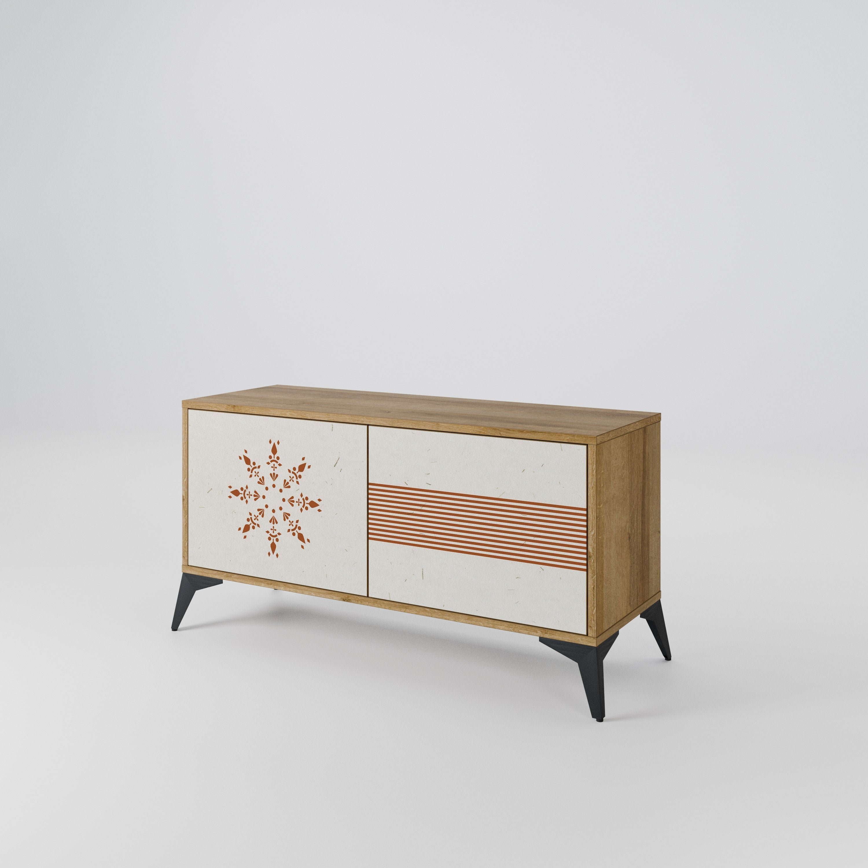 DAILY HARMONY Mueble de TV Compacto de 2 puertas