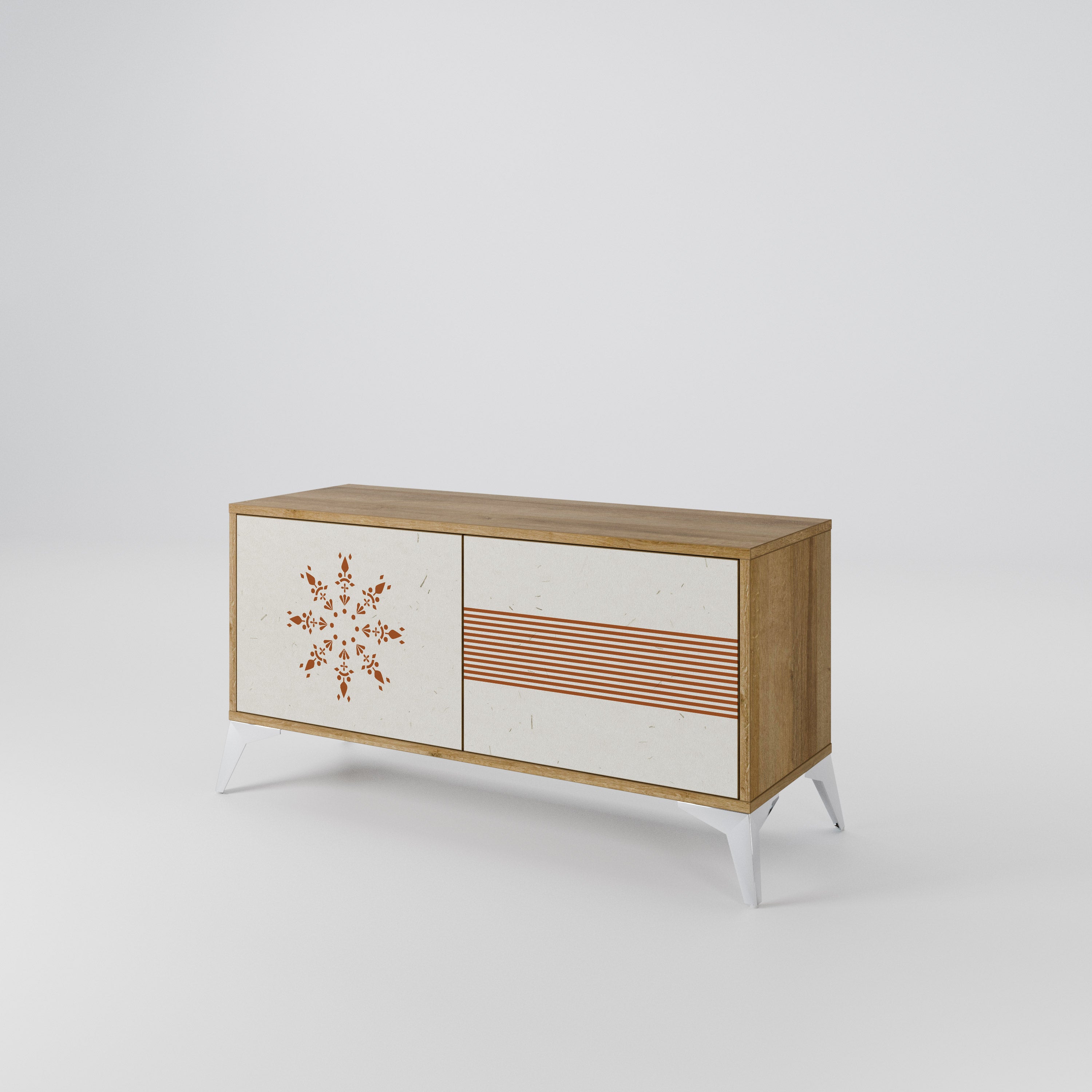 DAILY HARMONY Mueble de TV Compacto de 2 puertas