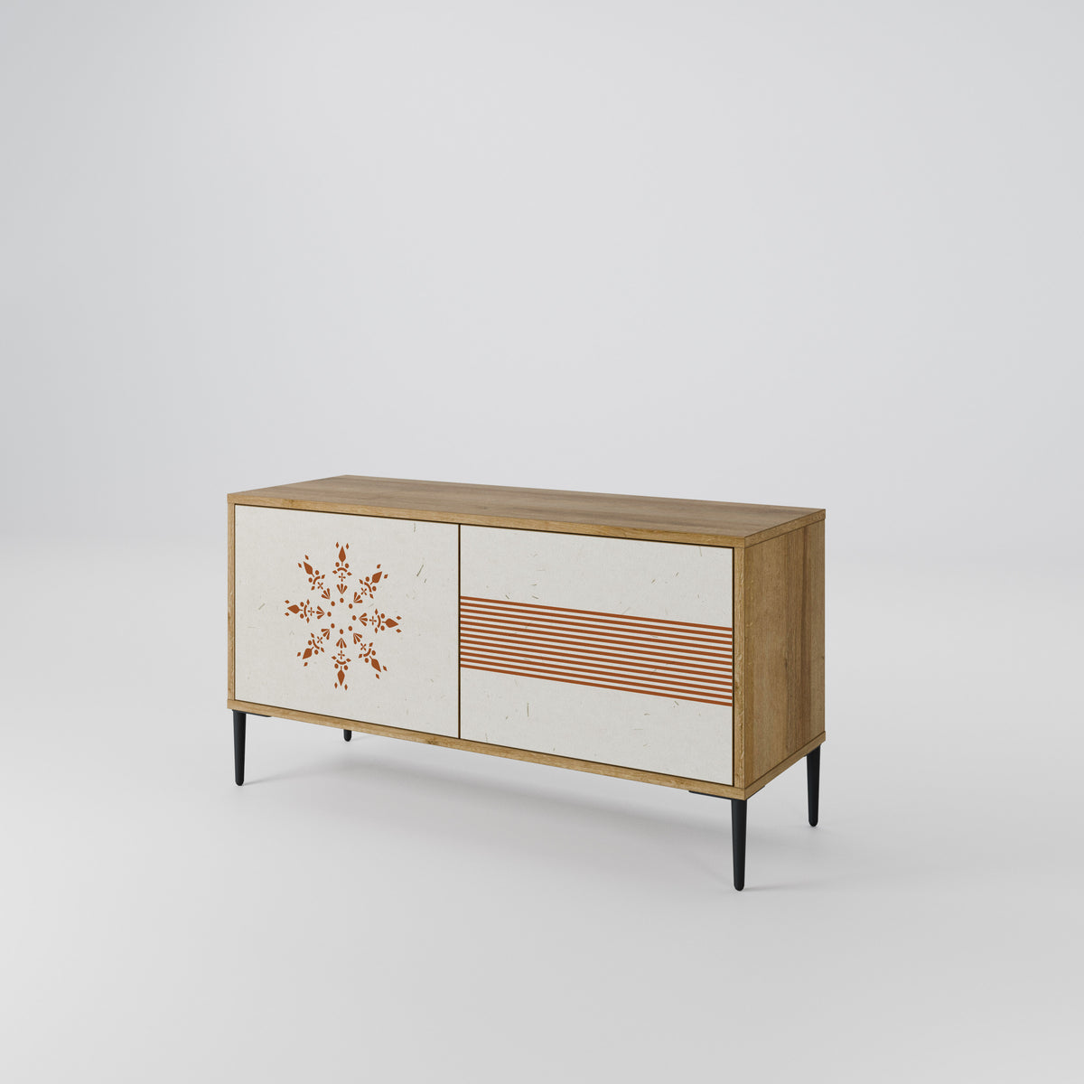 DAILY HARMONY Mueble de TV Compacto de 2 puertas