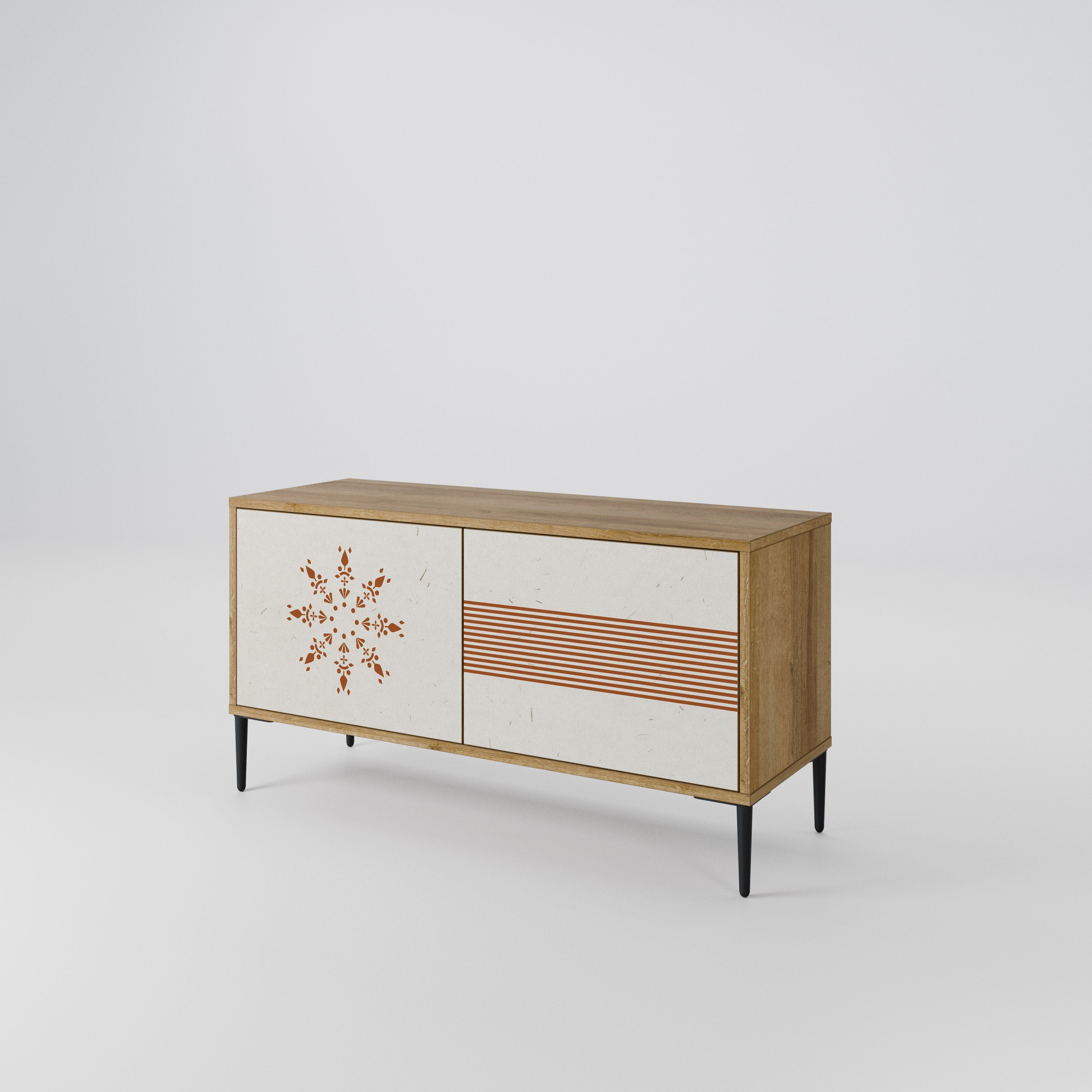 DAILY HARMONY Mueble de TV Compacto de 2 puertas