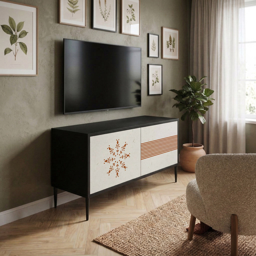 DAILY HARMONY Mueble de TV Compacto de 2 puertas