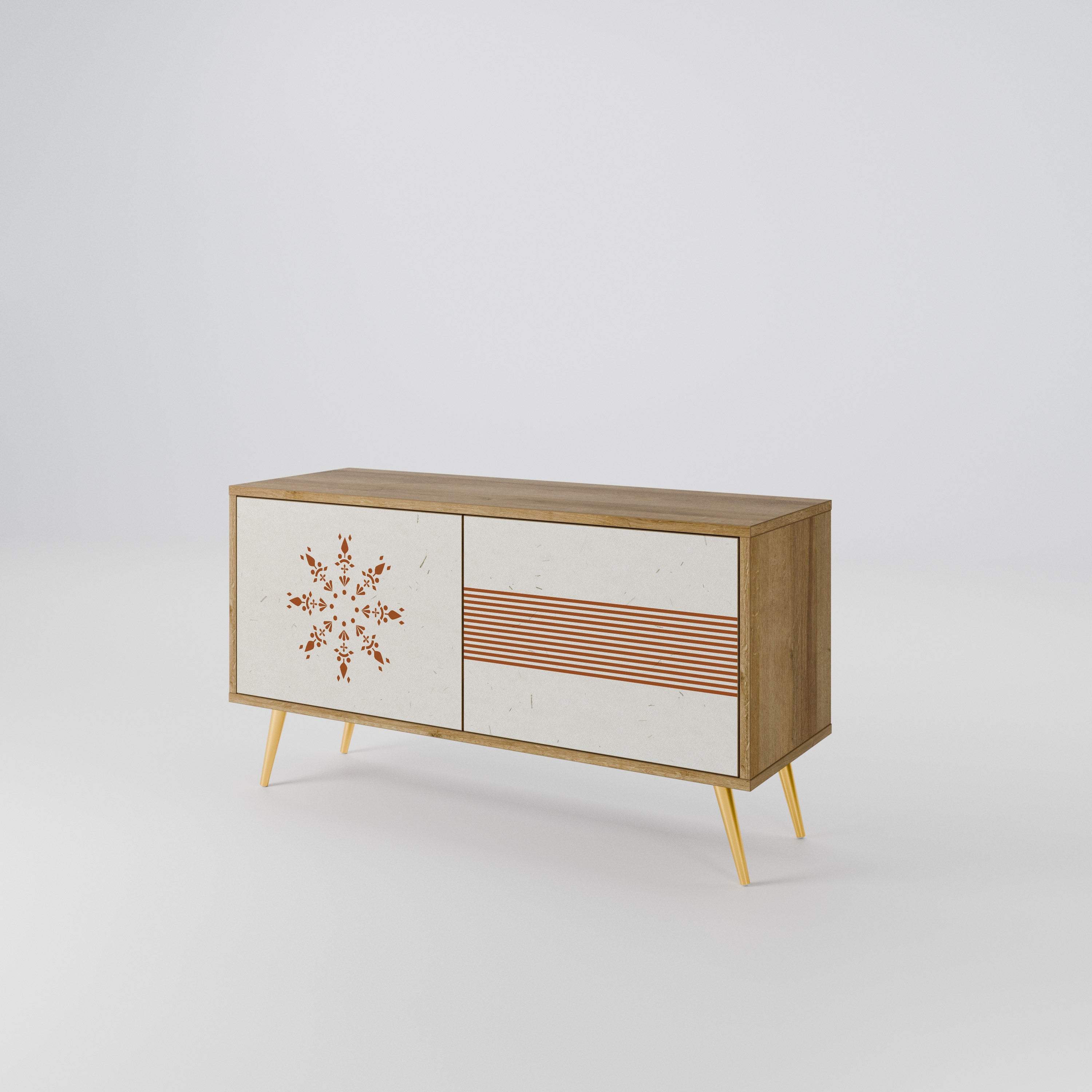 DAILY HARMONY Mueble de TV Compacto de 2 puertas