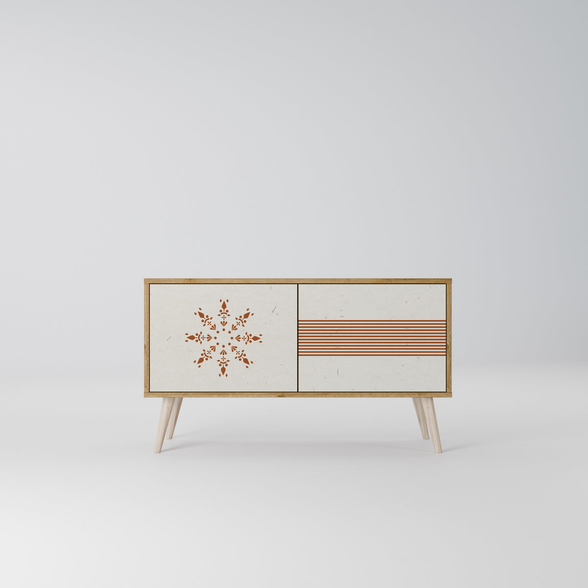 DAILY HARMONY Mueble de TV Compacto de 2 puertas