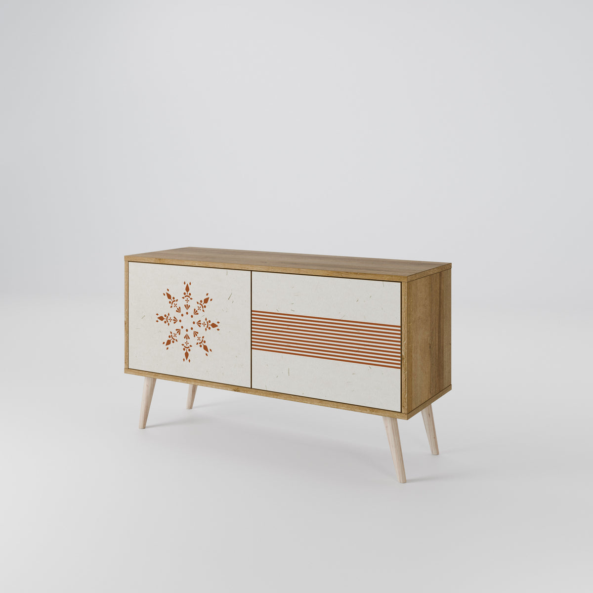 DAILY HARMONY Mueble de TV Compacto de 2 puertas