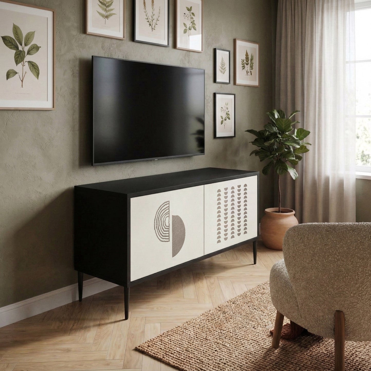 HARMONY ESSENCE Mueble de TV Compacto de 2 puertas