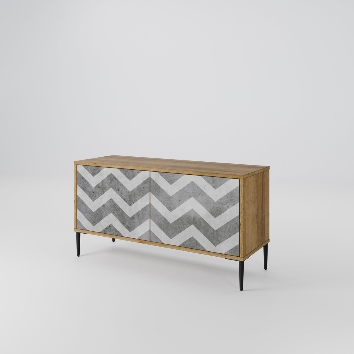 TOUGH ZIG ZAG Mueble de TV Compacto de 2 puertas