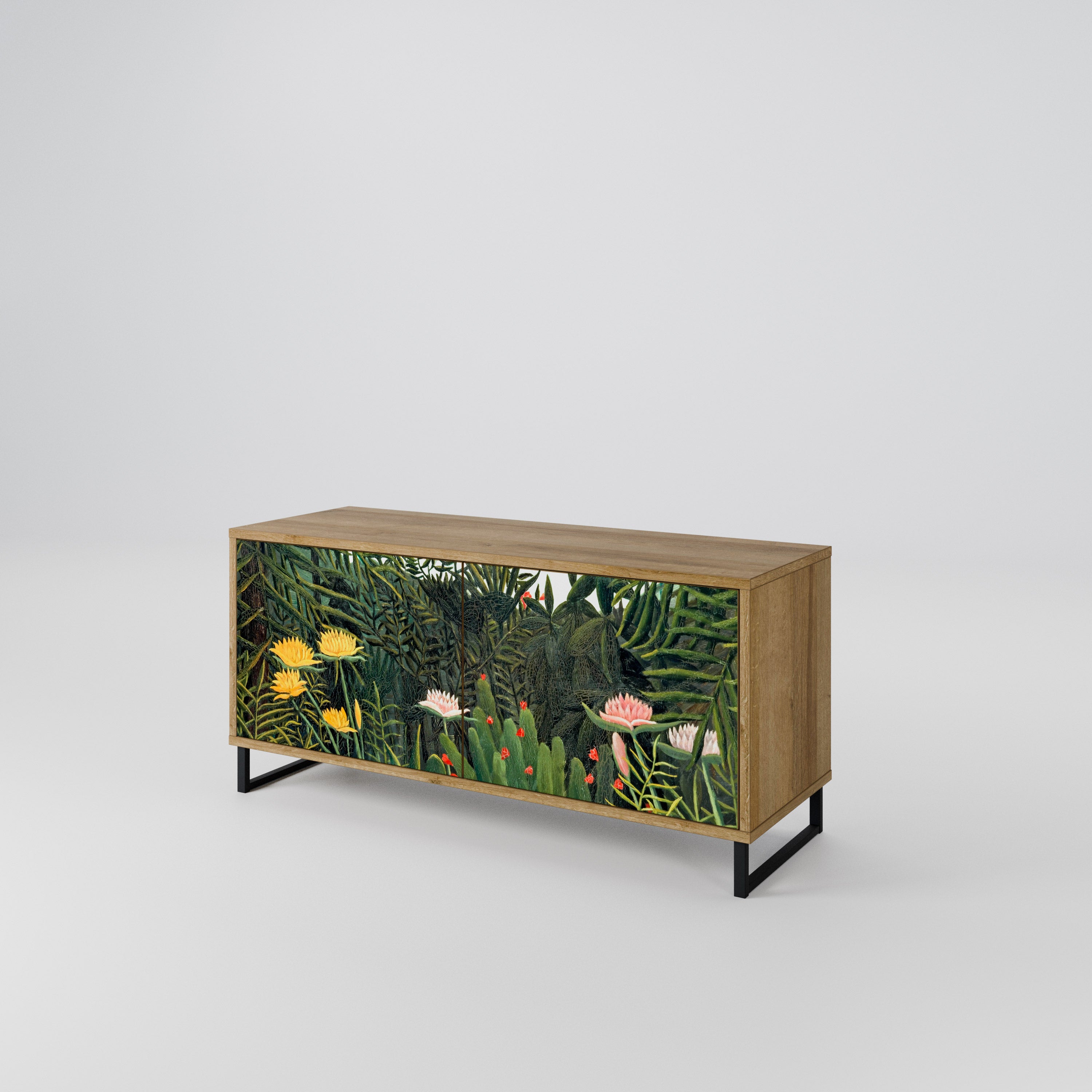 VIRGIN FOREST WITH SUNSET Mueble de TV Compacto de 2 puertas