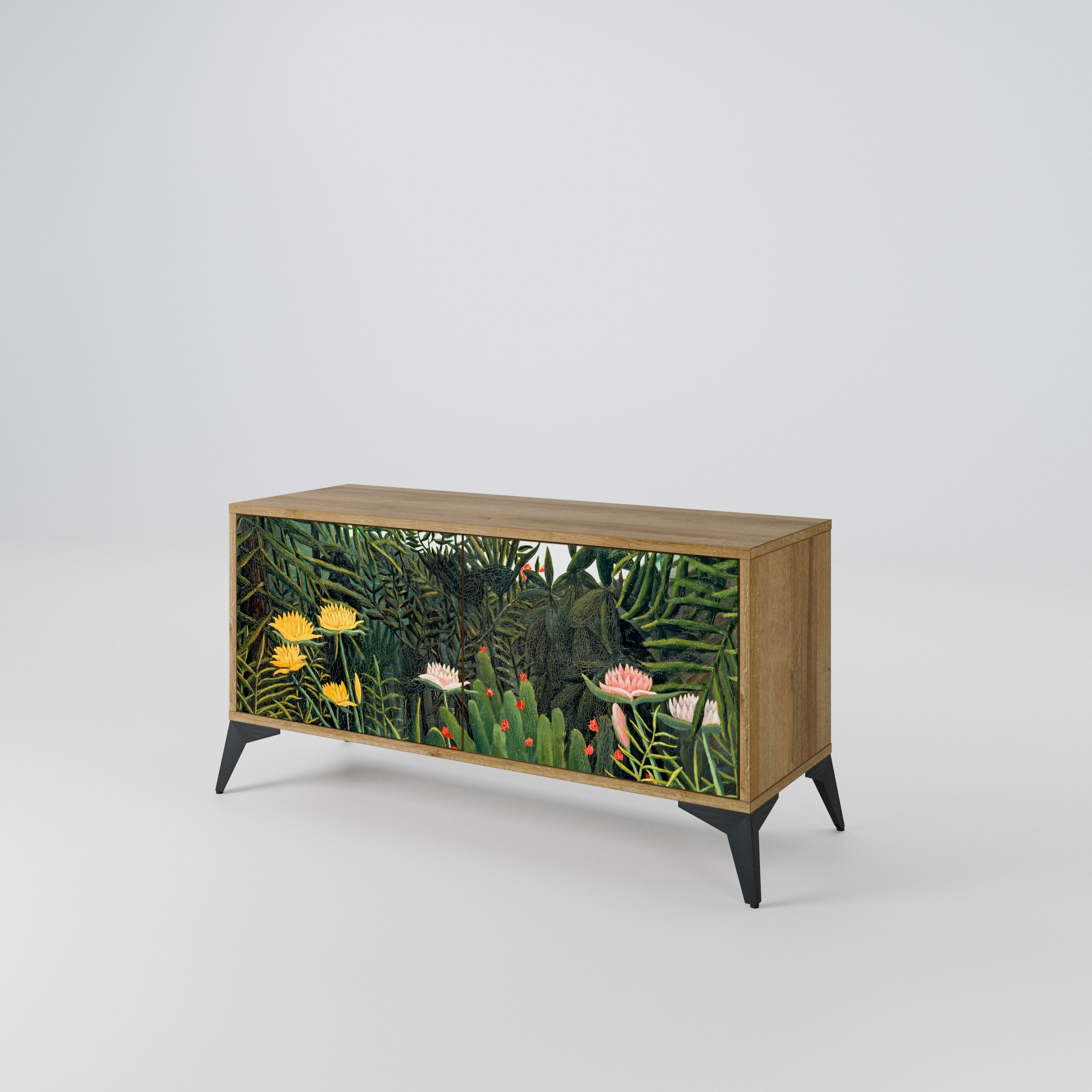 VIRGIN FOREST WITH SUNSET Mueble de TV Compacto de 2 puertas