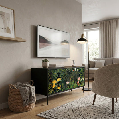 VIRGIN FOREST WITH SUNSET Mueble de TV Compacto de 2 puertas
