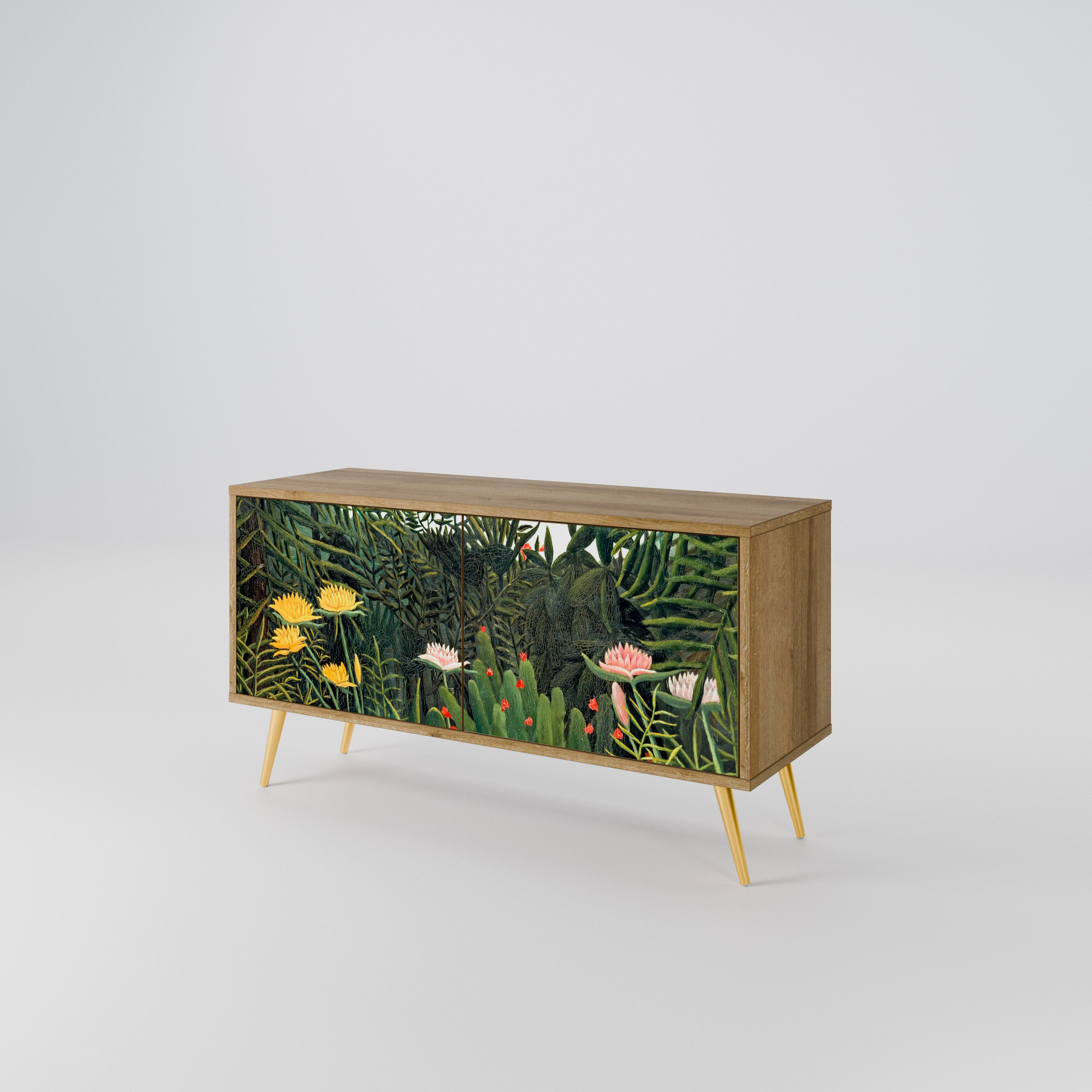 VIRGIN FOREST WITH SUNSET Mueble de TV Compacto de 2 puertas