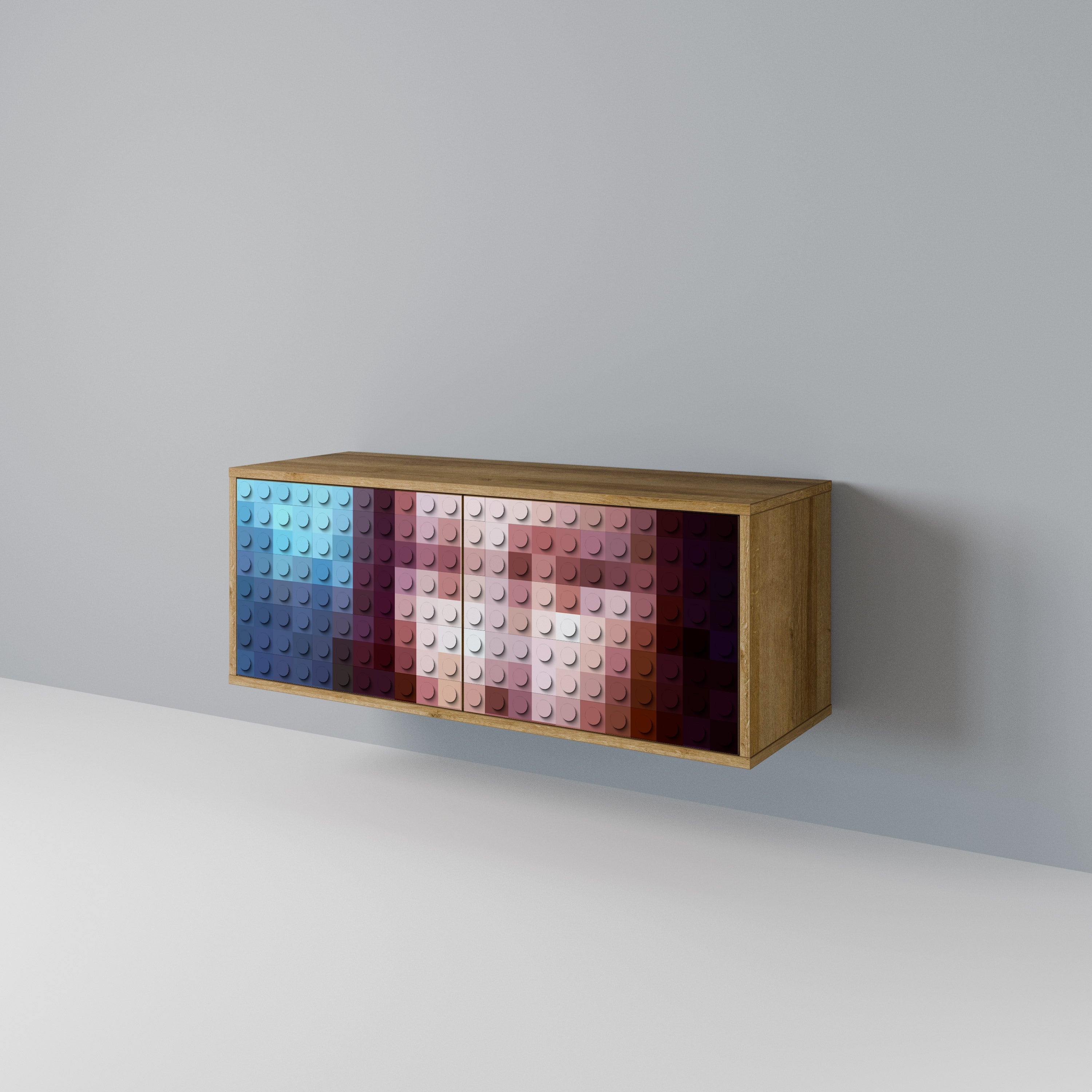 CONSTRUCTIVE ART Mueble de TV Compacto de 2 puertas