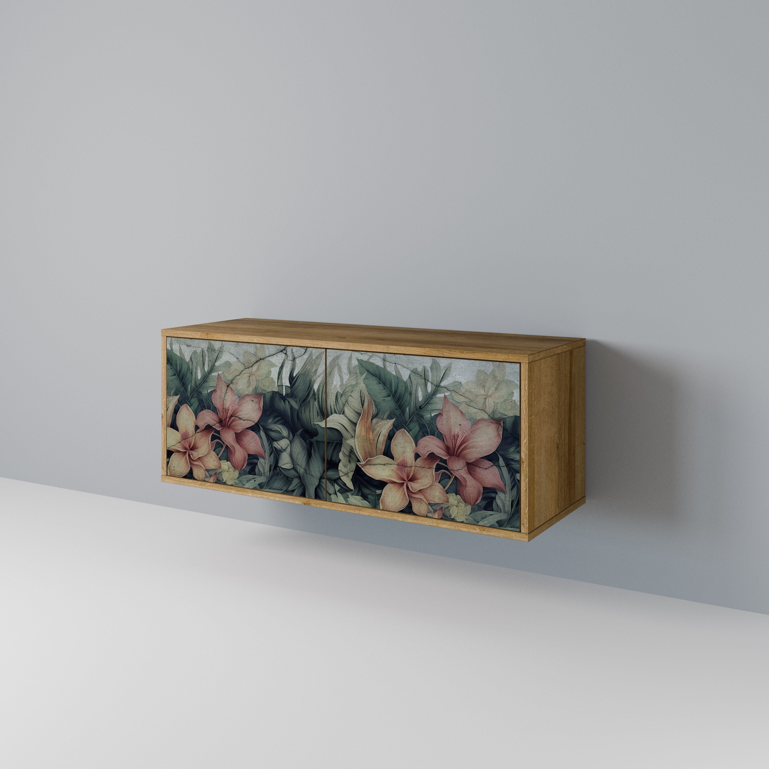 HEAVENLY BLOOM Mueble de TV Compacto de 2 puertas