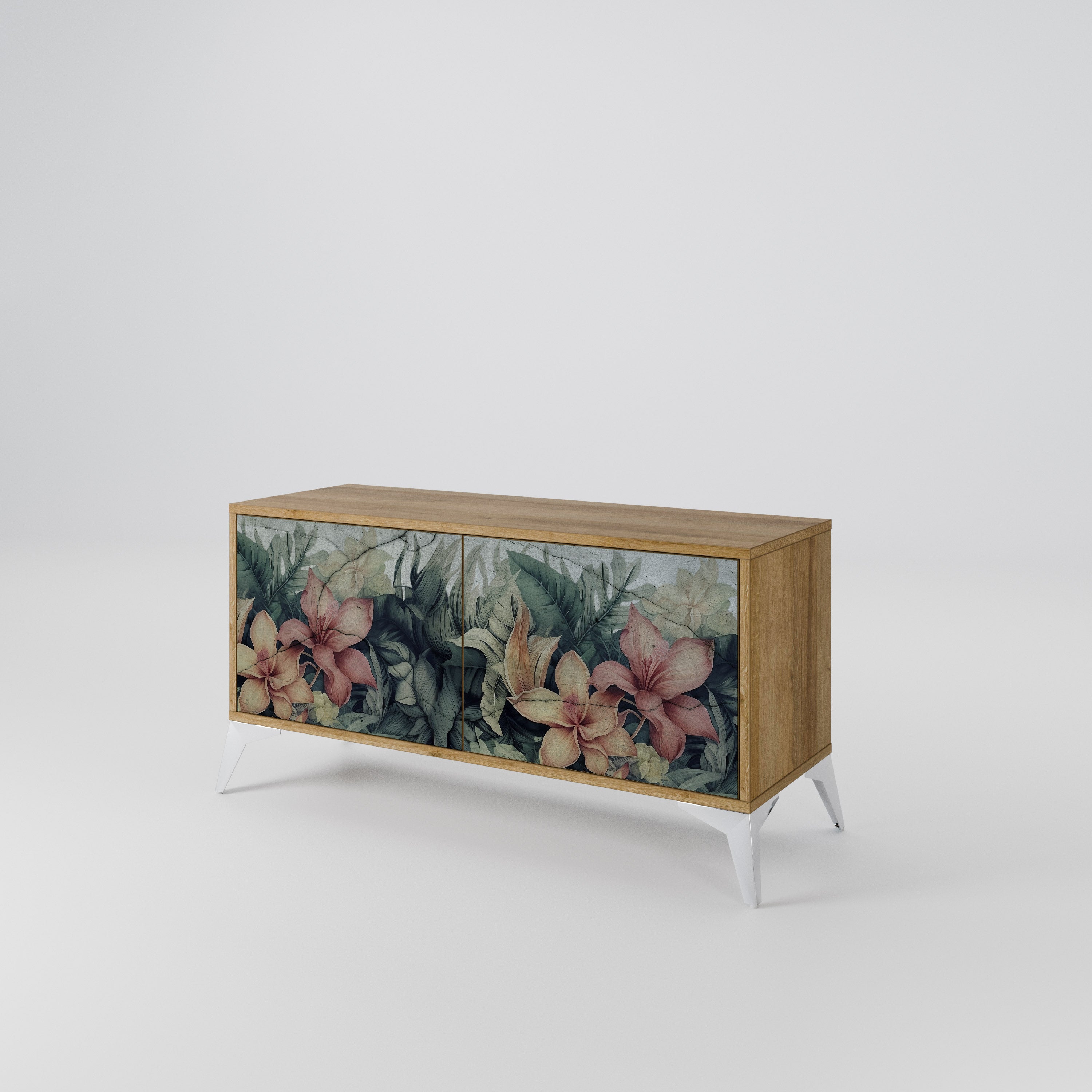 HEAVENLY BLOOM Mueble de TV Compacto de 2 puertas