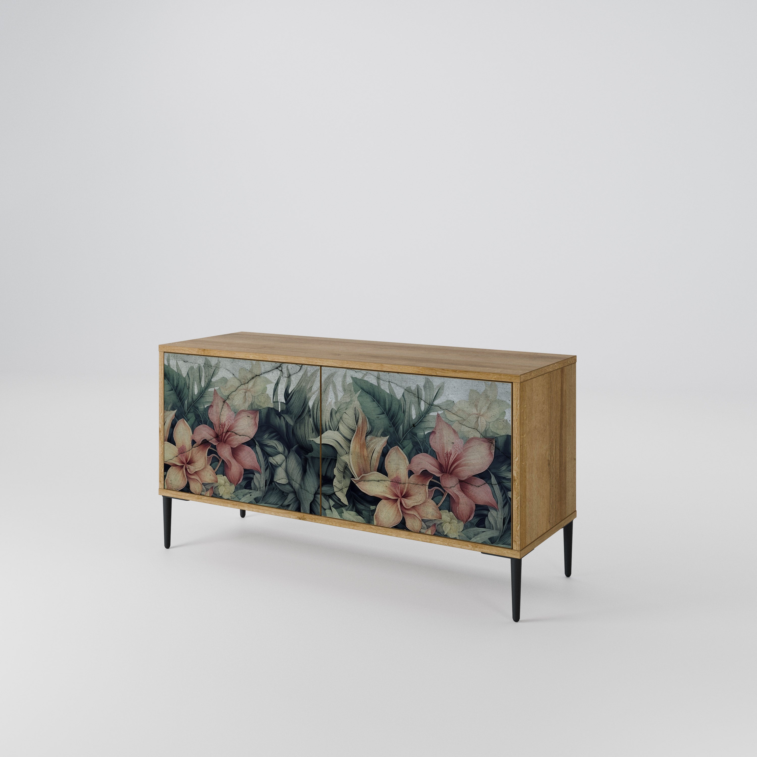 HEAVENLY BLOOM Mueble de TV Compacto de 2 puertas