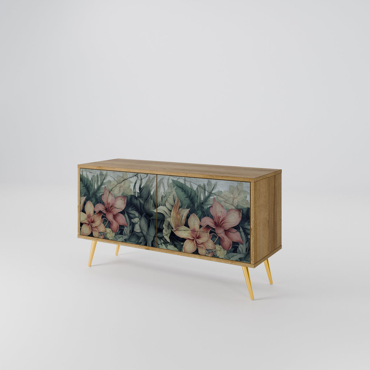 HEAVENLY BLOOM Mueble de TV Compacto de 2 puertas
