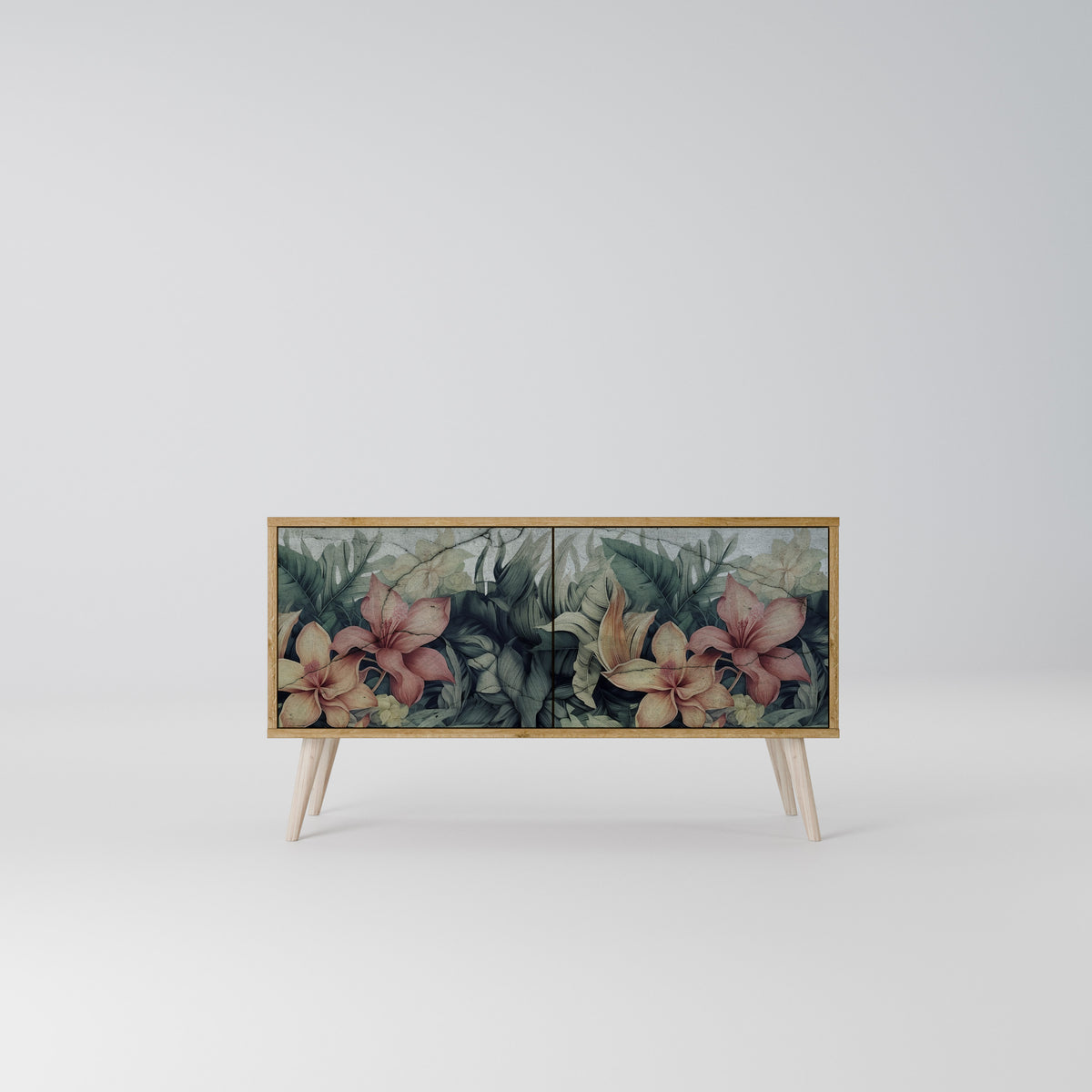 HEAVENLY BLOOM Mueble de TV Compacto de 2 puertas
