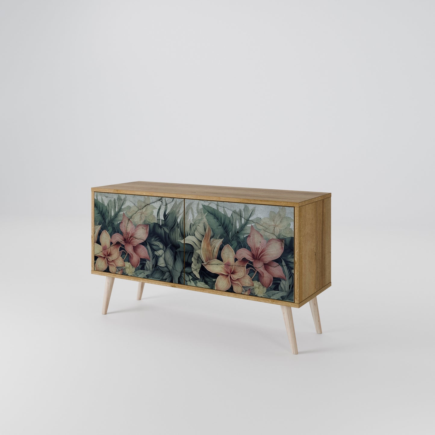 HEAVENLY BLOOM Mueble de TV Compacto de 2 puertas