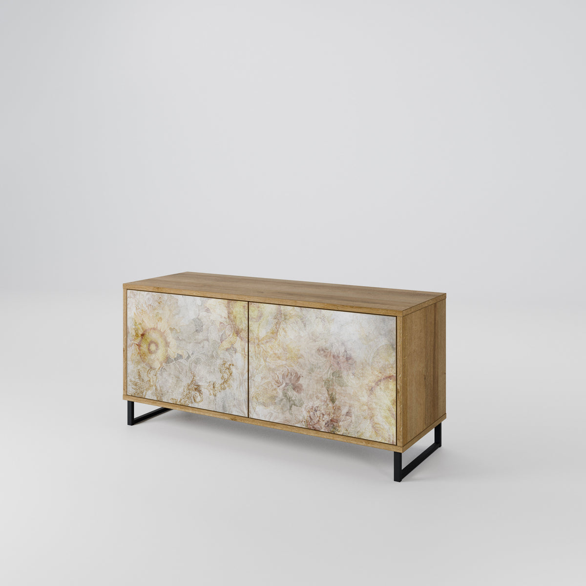 SUNFLOWER BLUR Mueble de TV Compacto de 2 puertas