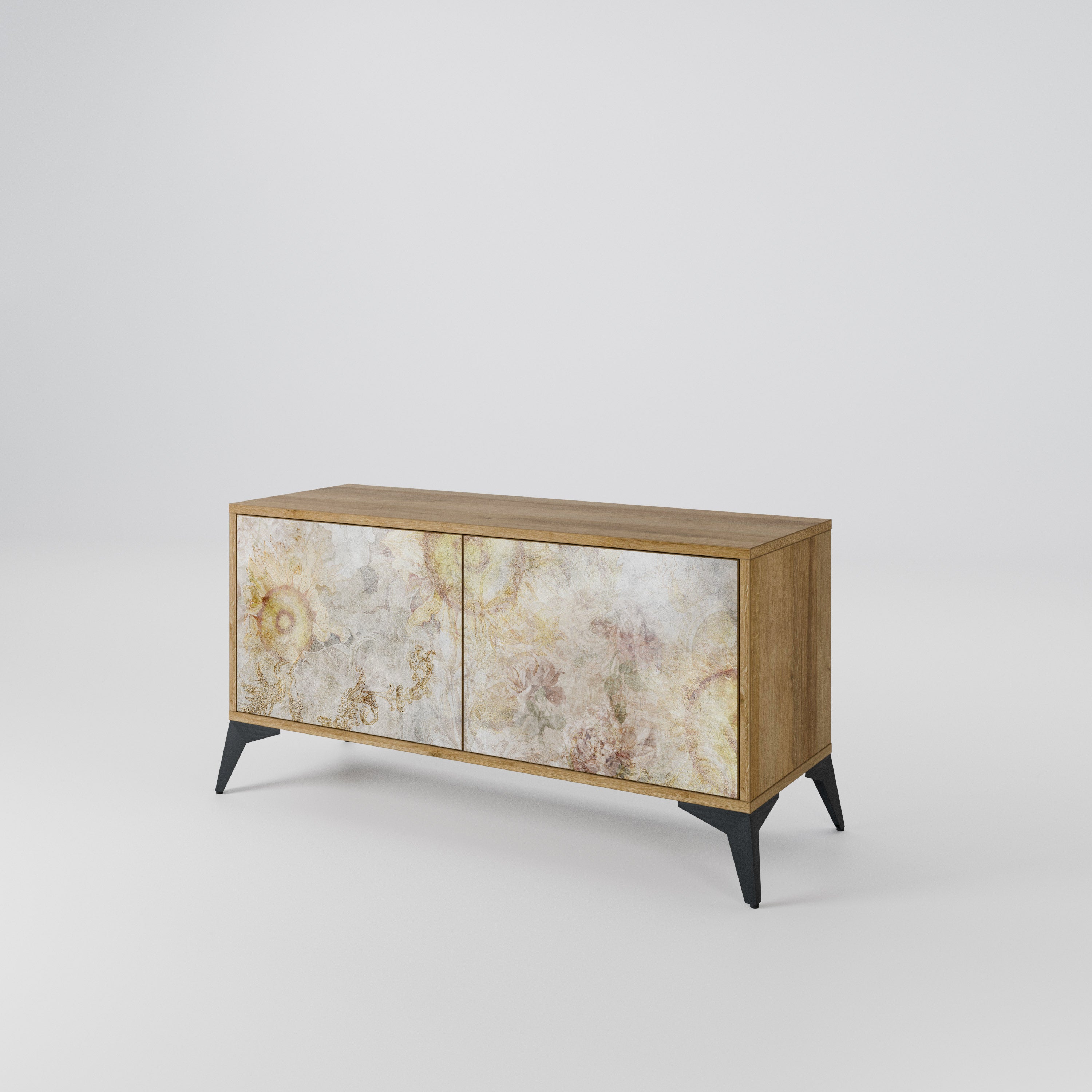 SUNFLOWER BLUR Mueble de TV Compacto de 2 puertas