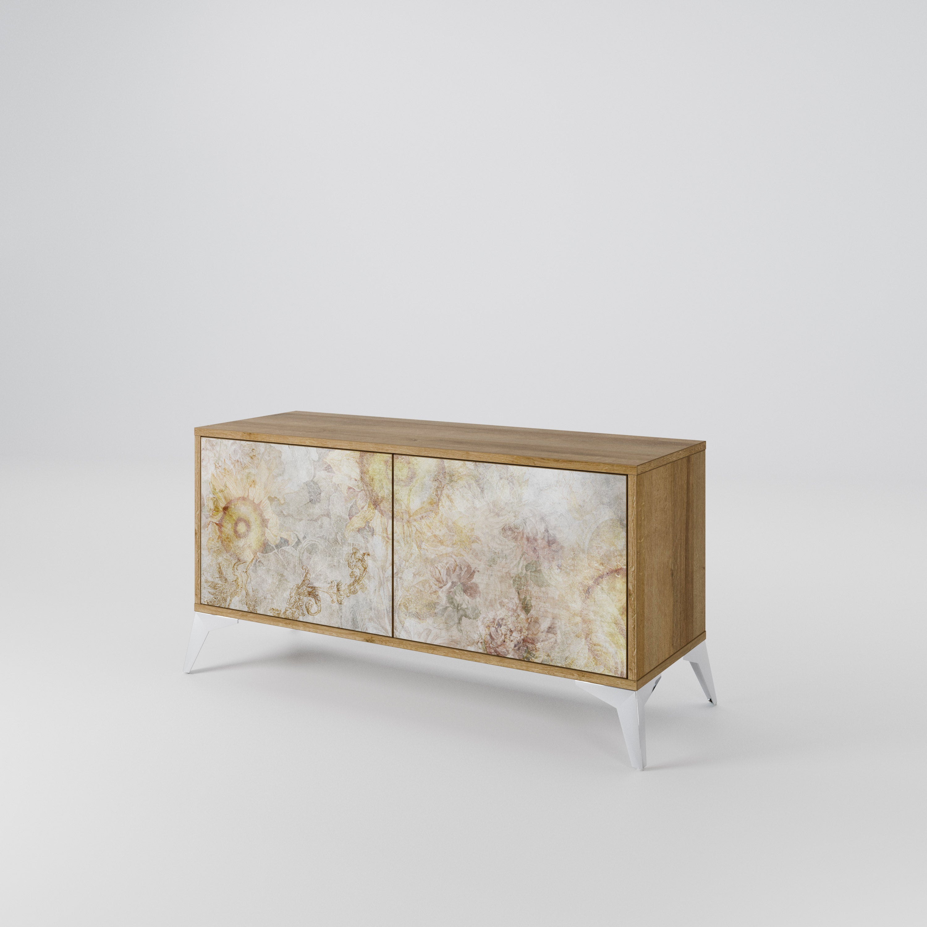 SUNFLOWER BLUR Mueble de TV Compacto de 2 puertas