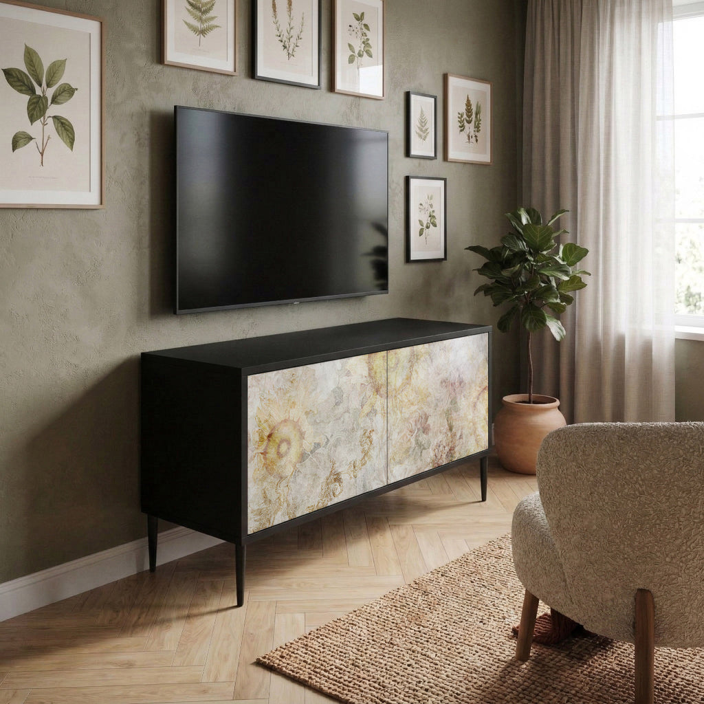 SUNFLOWER BLUR Mueble de TV Compacto de 2 puertas