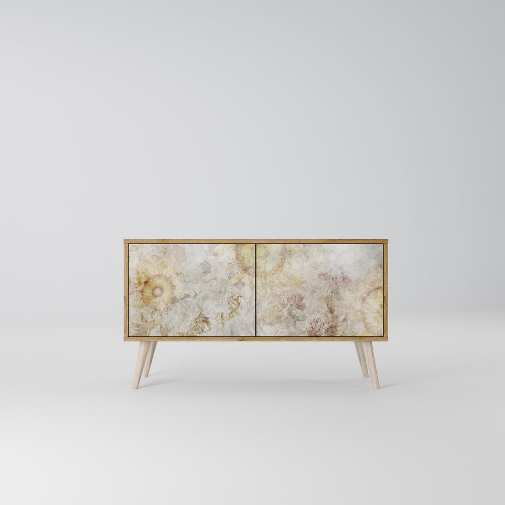 SUNFLOWER BLUR Mueble de TV Compacto de 2 puertas