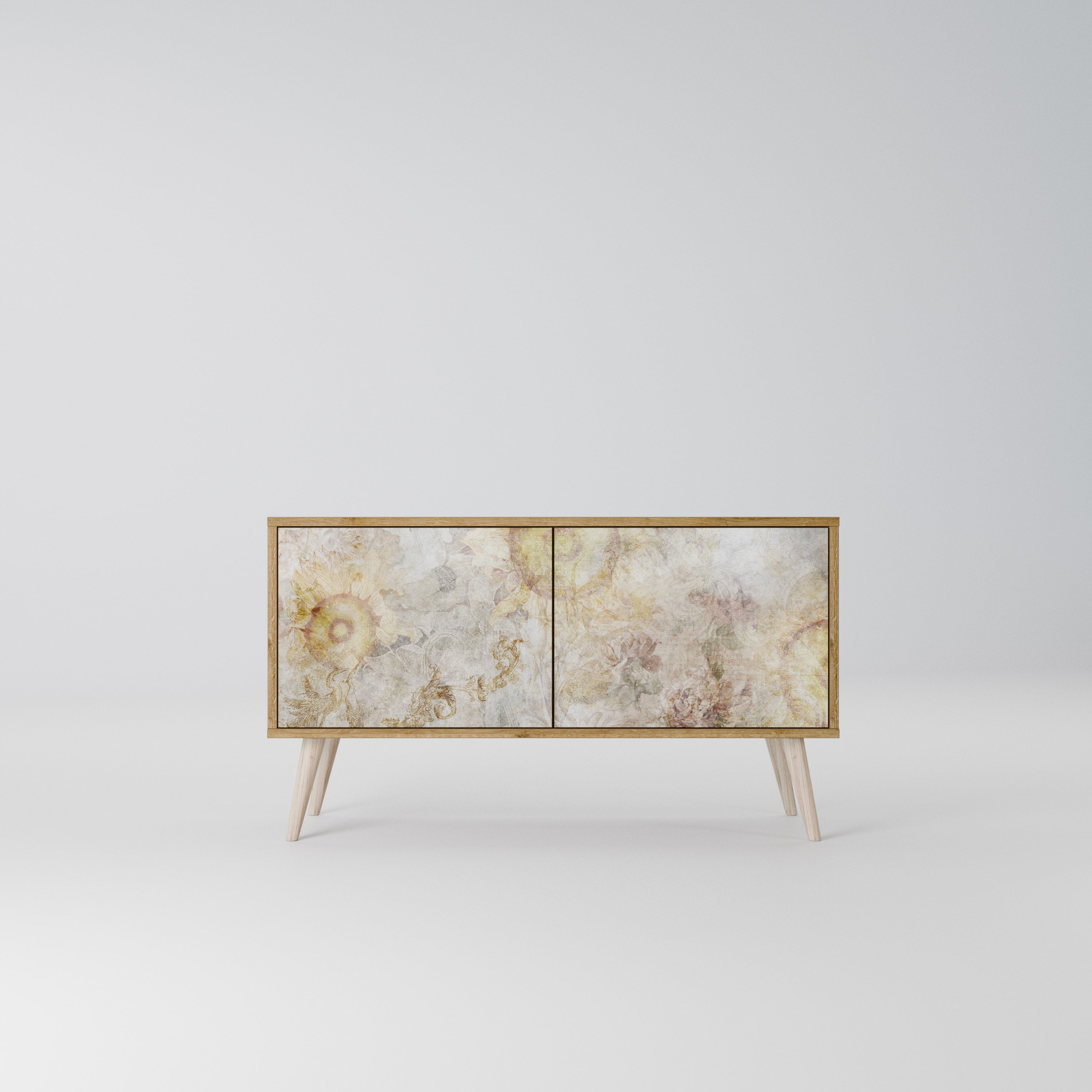 SUNFLOWER BLUR Mueble de TV Compacto de 2 puertas