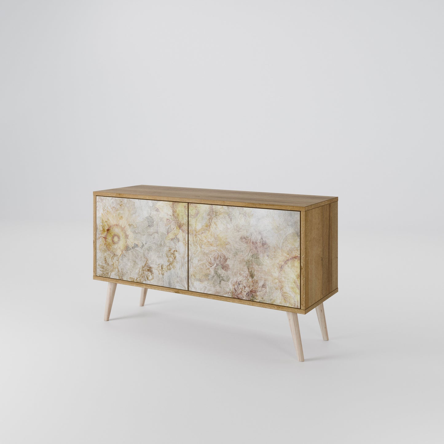 SUNFLOWER BLUR Mueble de TV Compacto de 2 puertas