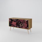 FLORAL WHISPER Mueble de TV Compacto de 2 puertas