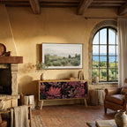 FLORAL WHISPER Mueble de TV Compacto de 2 puertas