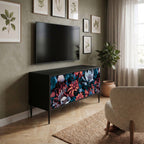 ETHEREAL BLOSSOMS Mueble de TV Compacto de 2 puertas