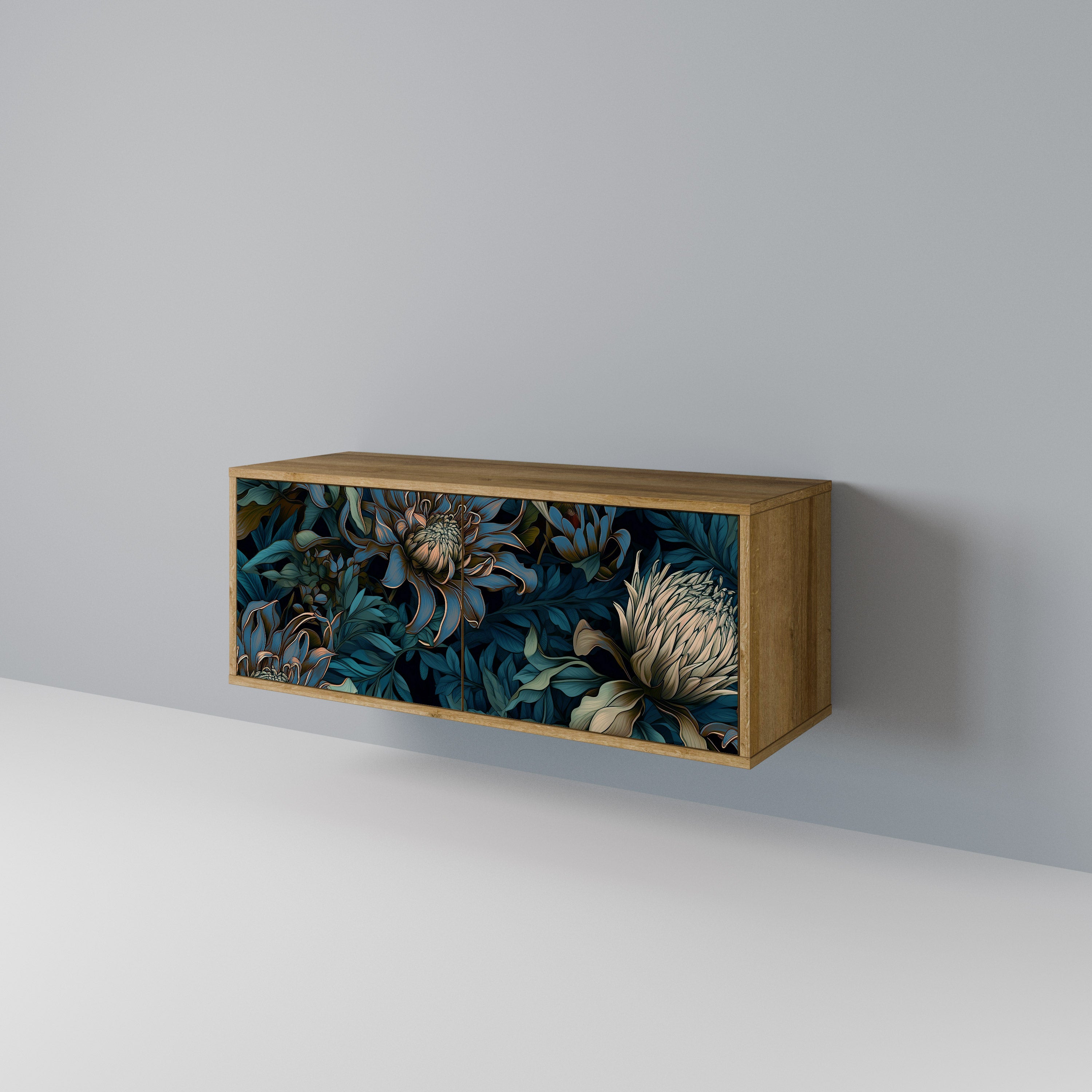 TWILIGHT BLOOM Mueble de TV Compacto de 2 puertas