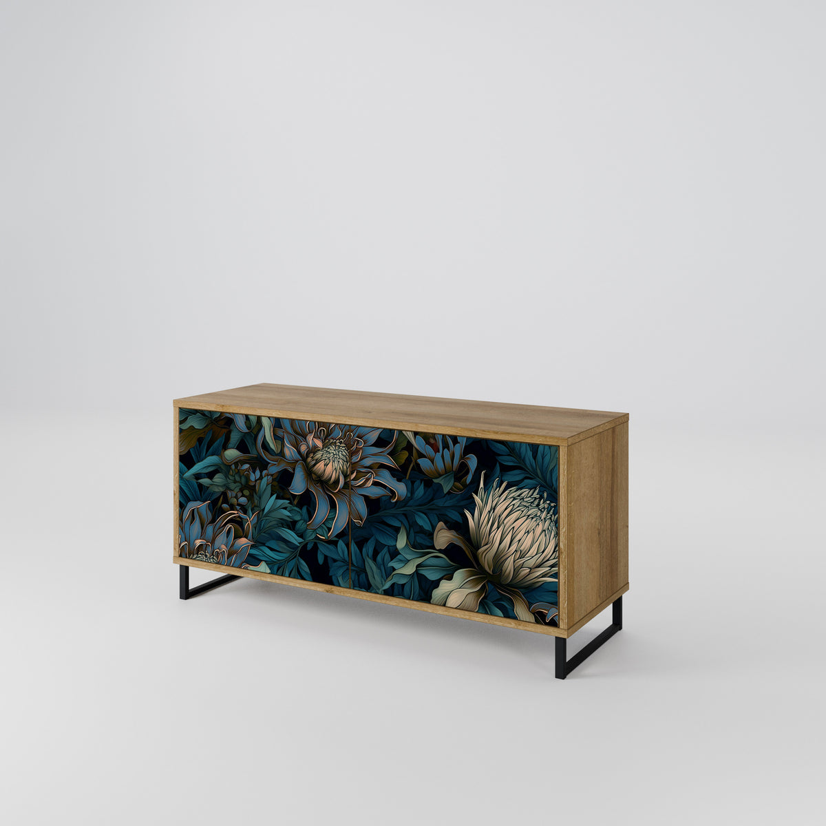 TWILIGHT BLOOM Mueble de TV Compacto de 2 puertas