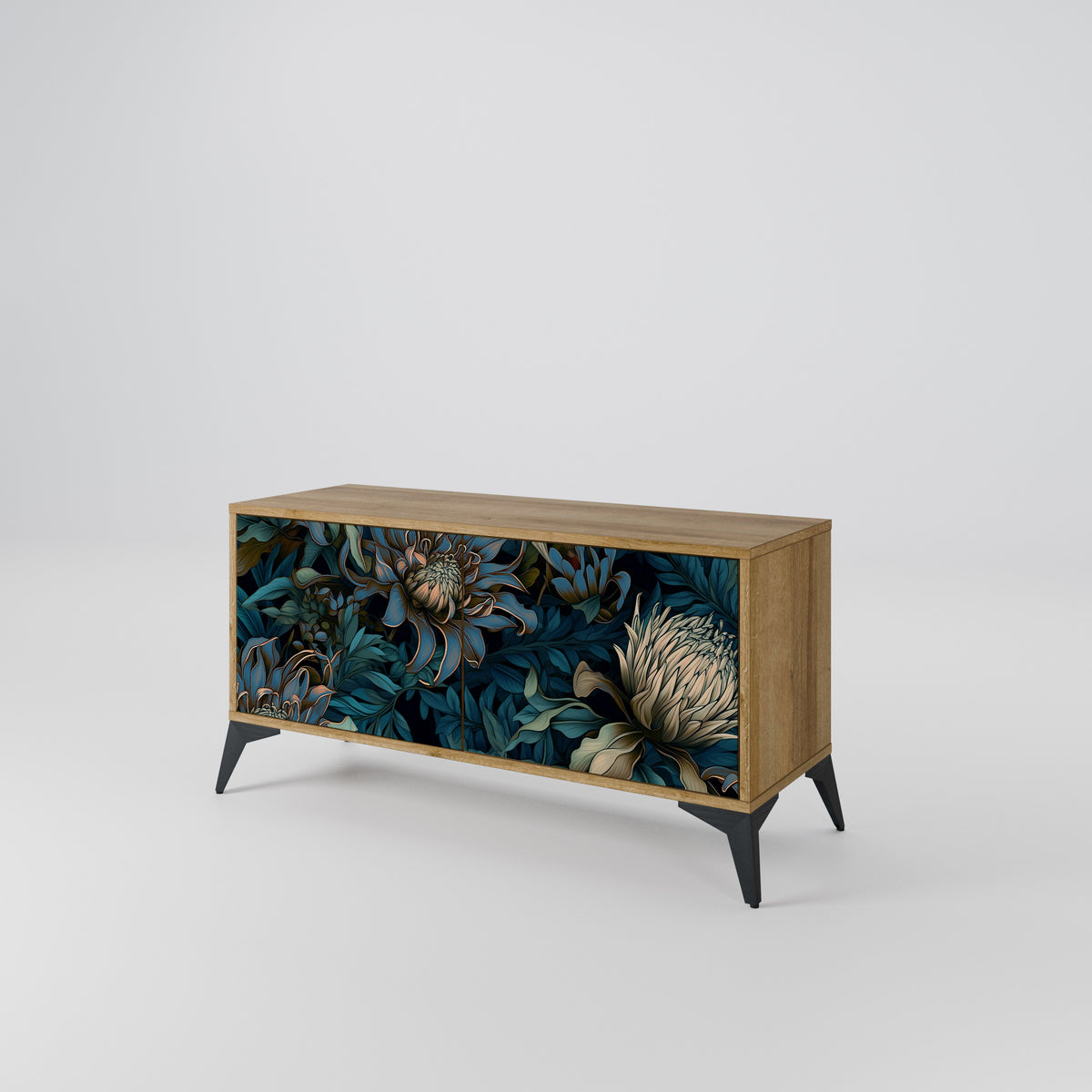TWILIGHT BLOOM Mueble de TV Compacto de 2 puertas