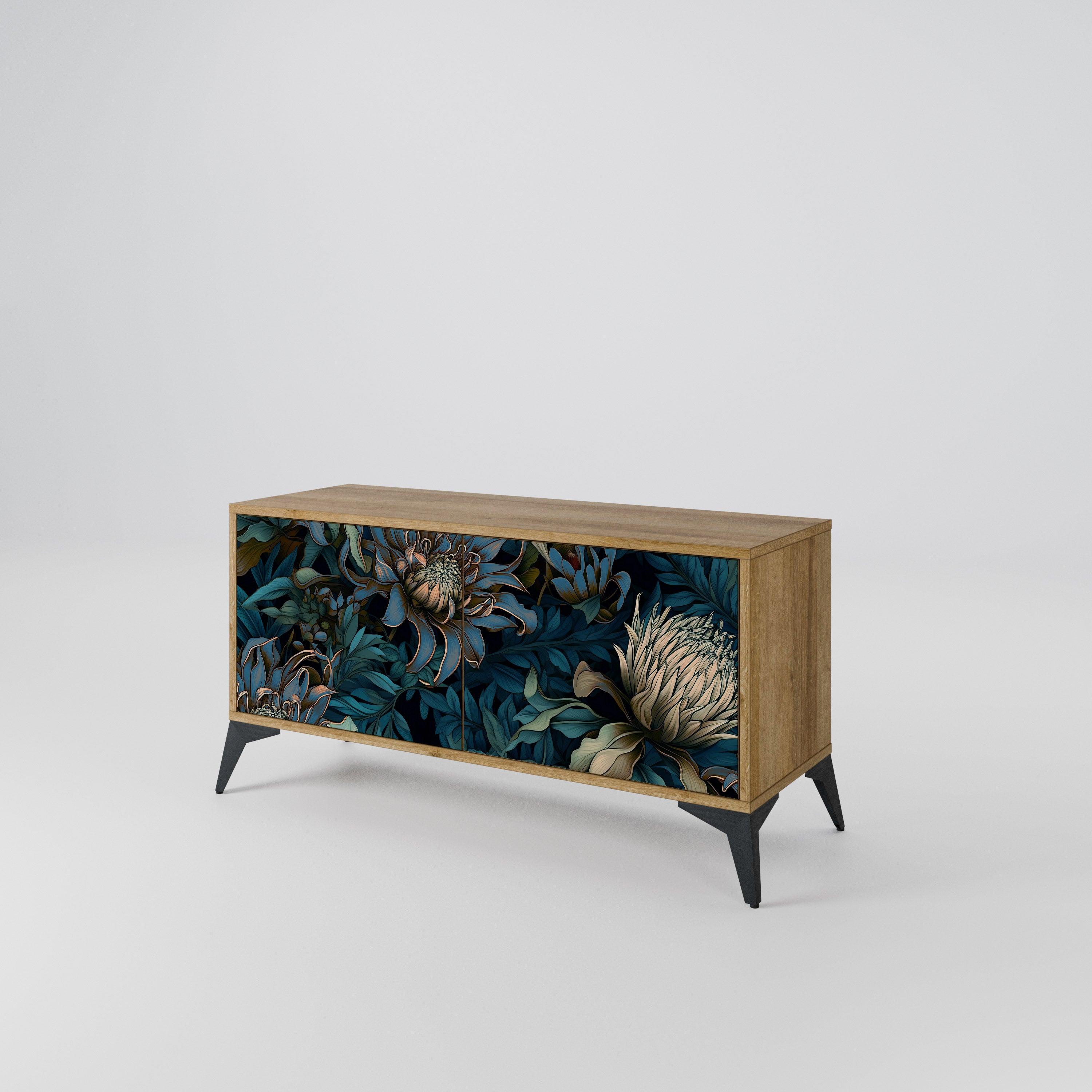 TWILIGHT BLOOM Mueble de TV Compacto de 2 puertas