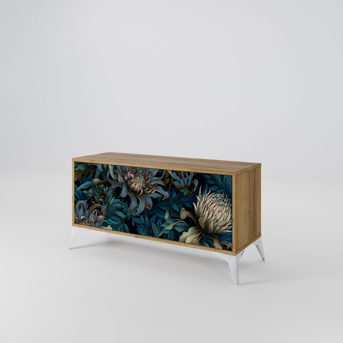 TWILIGHT BLOOM Mueble de TV Compacto de 2 puertas